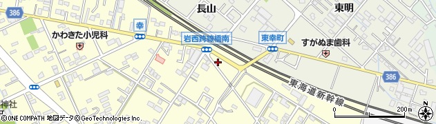 愛知県豊橋市西幸町東脇2周辺の地図