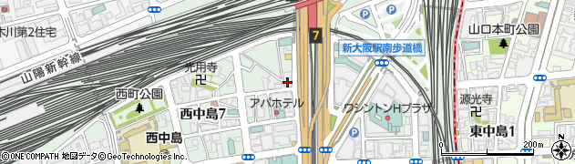 ジェイアール東海建設株式会社　大阪事務所周辺の地図
