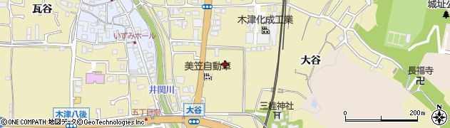 京都府木津川市木津（八色）周辺の地図