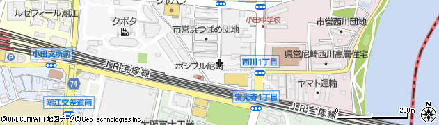 兵庫県尼崎市浜1丁目5-10周辺の地図