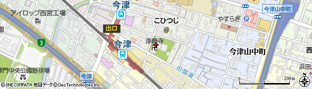 淨願寺橘会館周辺の地図