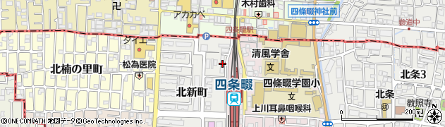 四条畷駅前サイクルパーク周辺の地図