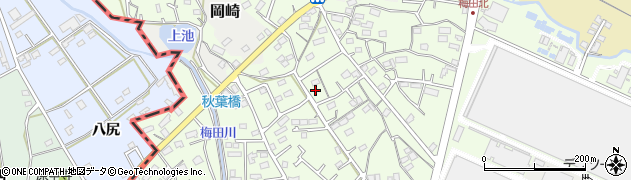 静岡県湖西市梅田周辺の地図