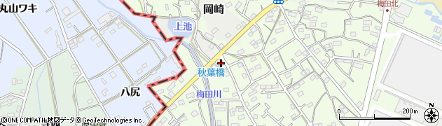 静岡県湖西市梅田584周辺の地図