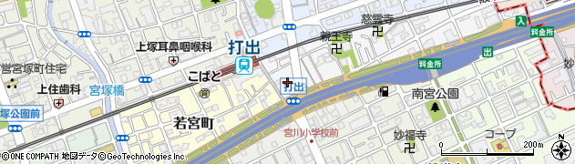 セブンイレブン芦屋打出駅南店周辺の地図