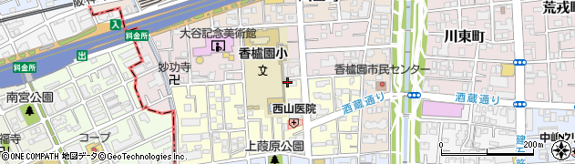 関西インターナショナルスクール芦屋校周辺の地図