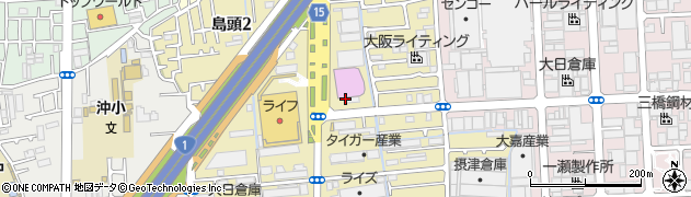 大阪府門真市島頭周辺の地図