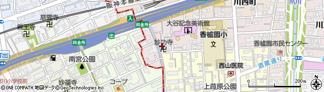 兵庫県西宮市中浜町5-19周辺の地図