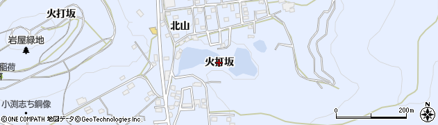 愛知県豊橋市大岩町（火打坂）周辺の地図