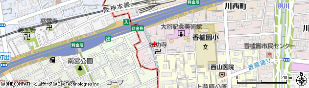 兵庫県西宮市中浜町5-21周辺の地図