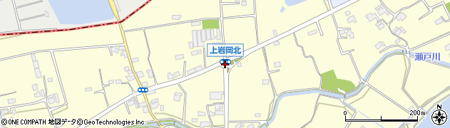 上岩岡北周辺の地図