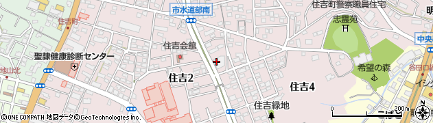 静岡県浜松市中央区住吉周辺の地図