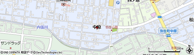 愛知県豊橋市弥生町（中原）周辺の地図
