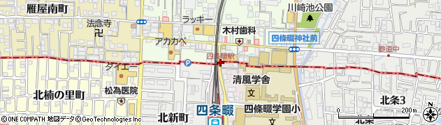 四条畷駅周辺の地図