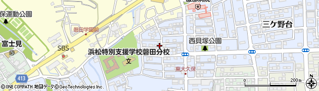 静岡県磐田市西貝塚3646周辺の地図