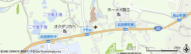 セブンイレブン生駒北田原町店周辺の地図