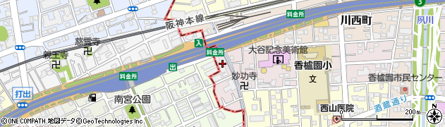 兵庫県西宮市中浜町6周辺の地図