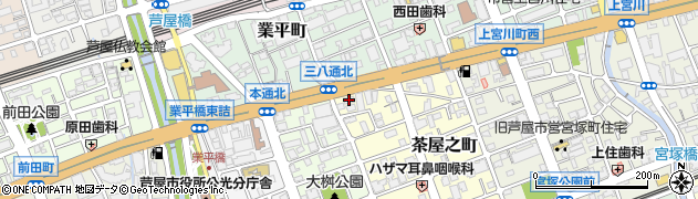 セコム株式会社　芦屋営業所周辺の地図