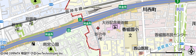 兵庫県西宮市中浜町5周辺の地図