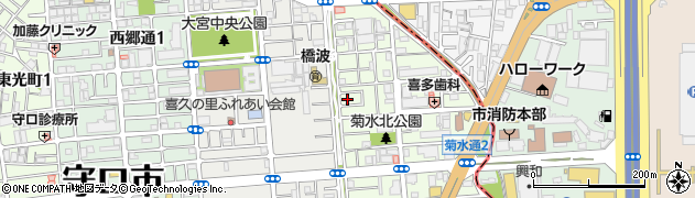 大阪府守口市菊水通1丁目13周辺の地図