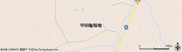 広島県安芸高田市甲田町糘地周辺の地図