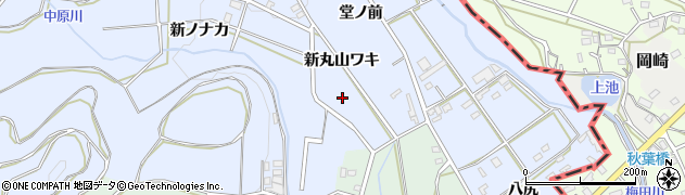 愛知県豊橋市雲谷町（新丸山ワキ）周辺の地図