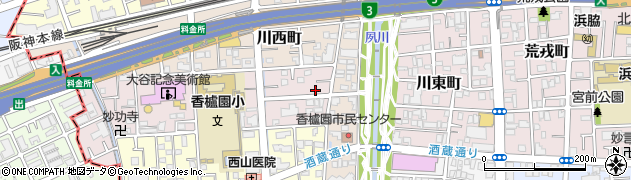 兵庫県西宮市中浜町1-8周辺の地図