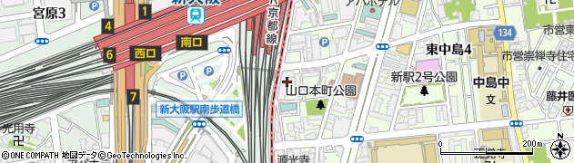 株式会社八興　大阪営業所周辺の地図