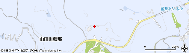 兵庫県神戸市北区山田町藍那（平）周辺の地図