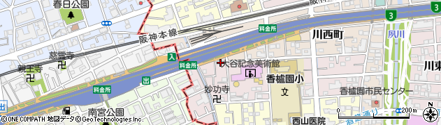 兵庫県西宮市中浜町5-35周辺の地図
