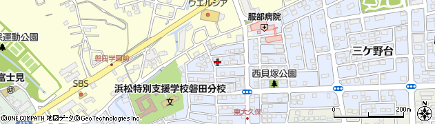 静岡県磐田市西貝塚3653周辺の地図