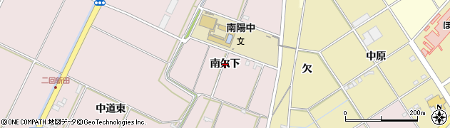 愛知県豊橋市駒形町（南欠下）周辺の地図