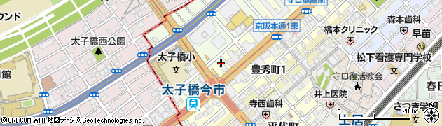 古本市場京阪本通店周辺の地図