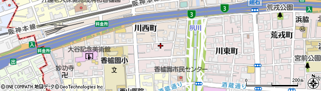 兵庫県西宮市中浜町1-32周辺の地図