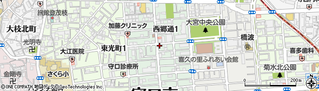 ＧＳパーク守口西郷通駐車場周辺の地図