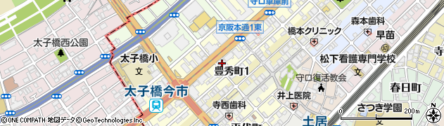 紀陽銀行守口支店 ＡＴＭ周辺の地図