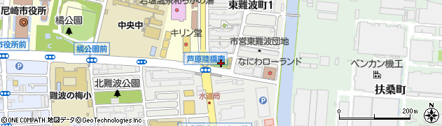 芦原橋公園周辺の地図