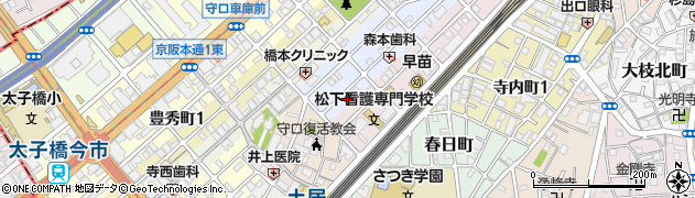 大阪府守口市祝町8周辺の地図