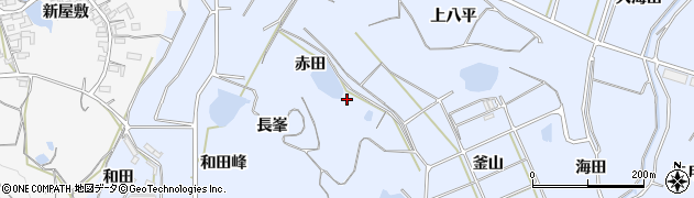 愛知県南知多町（知多郡）大井（赤田）周辺の地図
