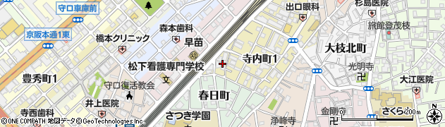 大阪府守口市寺内町1丁目11周辺の地図