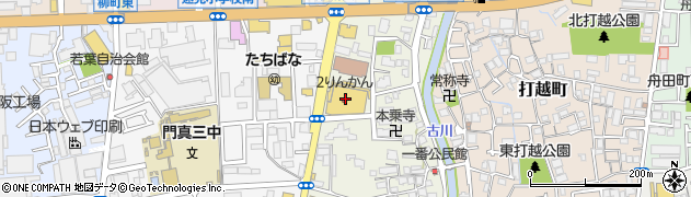 大阪府門真市一番町5周辺の地図