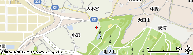 京都府木津川市鹿背山（大沢）周辺の地図