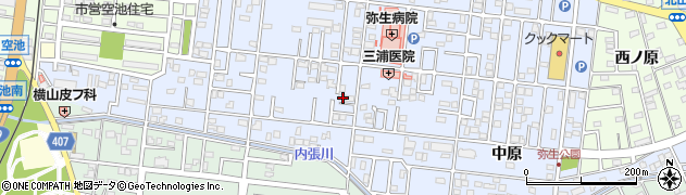 愛知県豊橋市弥生町周辺の地図
