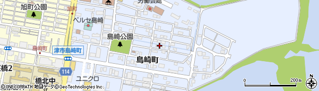 三重県津市島崎町周辺の地図