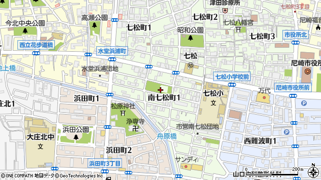 〒660-0053 兵庫県尼崎市南七松町の地図