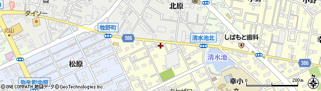 なかざわ・塾　本部校周辺の地図