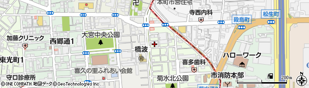大阪府守口市菊水通1丁目周辺の地図