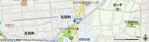 エックスレンタカー浜松営業所周辺の地図