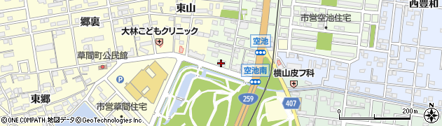 豊橋信用金庫南栄支店周辺の地図