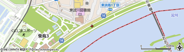 府道大阪高槻京都線周辺の地図